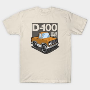 D100 - 1976 White Base (Chrome Yellow) T-Shirt
